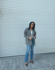 Mocha Slate Tweed Blazer