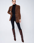 Espresso Suede Blazer