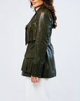 Leather Fringe Fever Jacket