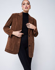 Espresso Suede Blazer