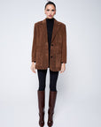Espresso Suede Blazer