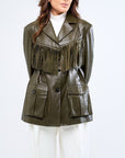 Leather Fringe Fever Jacket