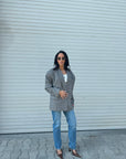 Mocha Slate Tweed Blazer